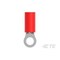 Te Connectivity Ring Terminal, #5 Stud Size, 18 AWG, 600 V, PVC Insulated, Red 170780-1 - alternate 4
